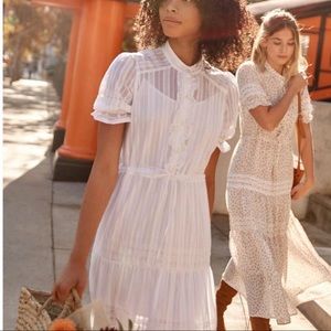 Christy Dawn The Elle Dress | Alabaster Stripe